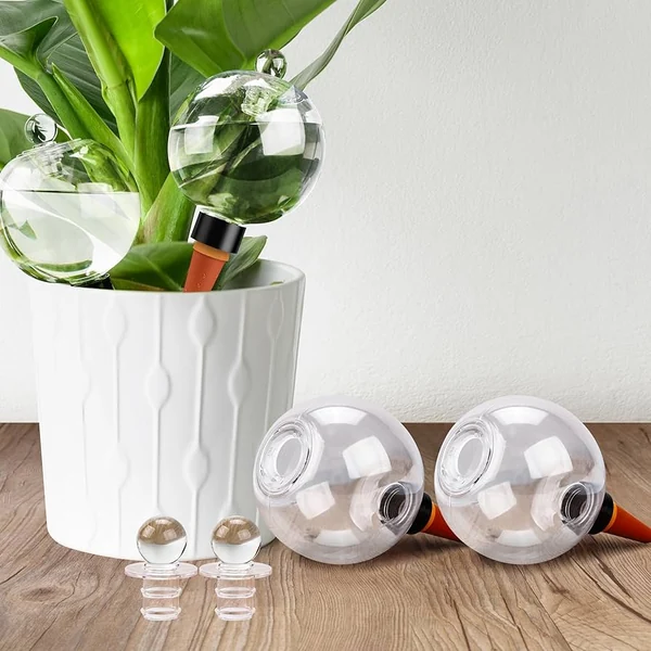 Amazon.com: Soilagua 19 oz Extra Large Plant Self Watering Globes Top Fill,  Plastic Water Bulbs, Slow Release Terracotta Sel