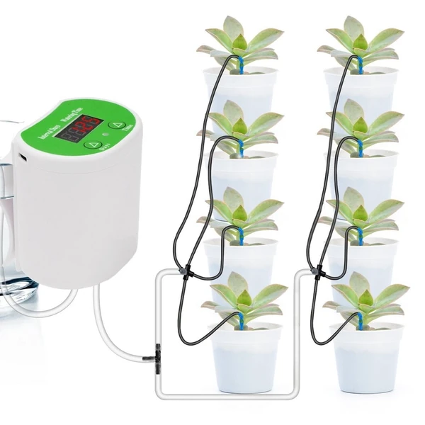 Peaoy Automatic Watering System, Self Watering Device for Potted Plants,  White, 3