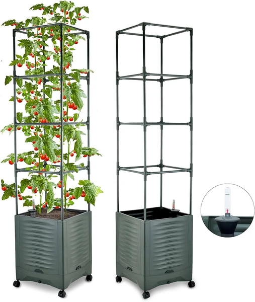 Amazon.com : Tomato Planter Pot Tomato Box Raised Garden Bed 56.5