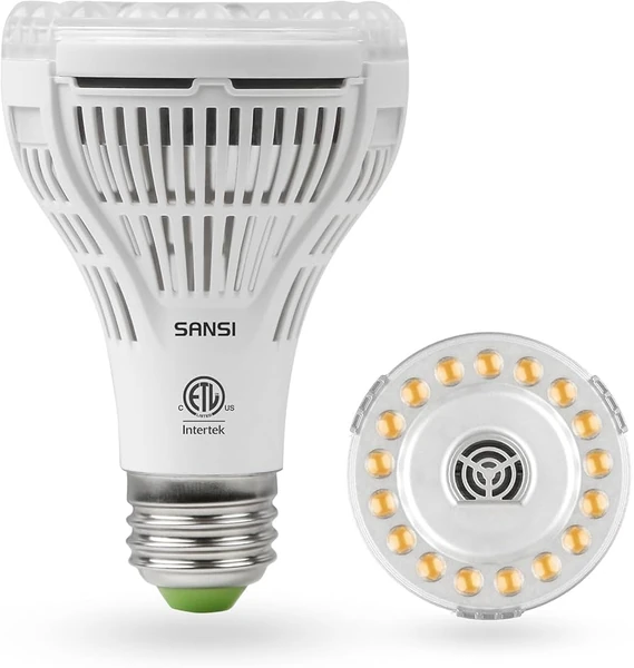 Amazon.com: SANSI Grow Lights for Indoor Plants, Full Spectrum 15W Grow  Light Bulbs (200 Watt Equivalent) with Optical Lens 