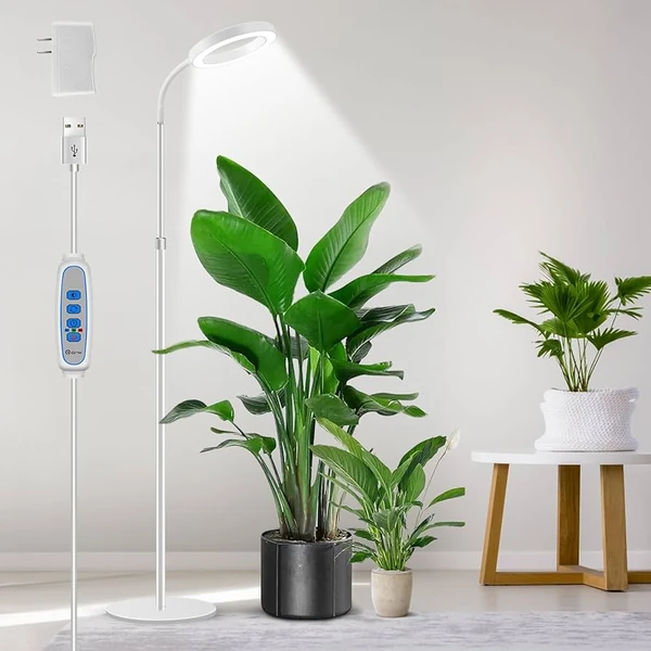Amazon.com: Aumtrly Floor Grow Lights for Indoor Plants, Full Spectrum Plant  Light with 68